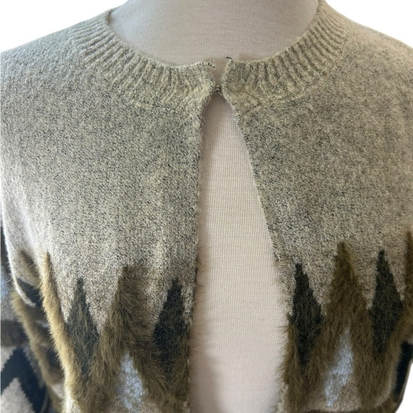Anthropologie Akemi + Kin Tribal Print open front Cardigan Sweater O/S NWT - Picture 4 of 14